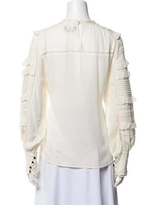 Isabel Marant Silk Mock Neck Blouse