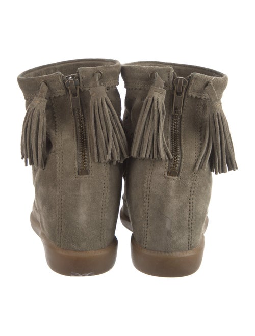 Isabel Marant Suede Tassel Accents Wedge Sneakers