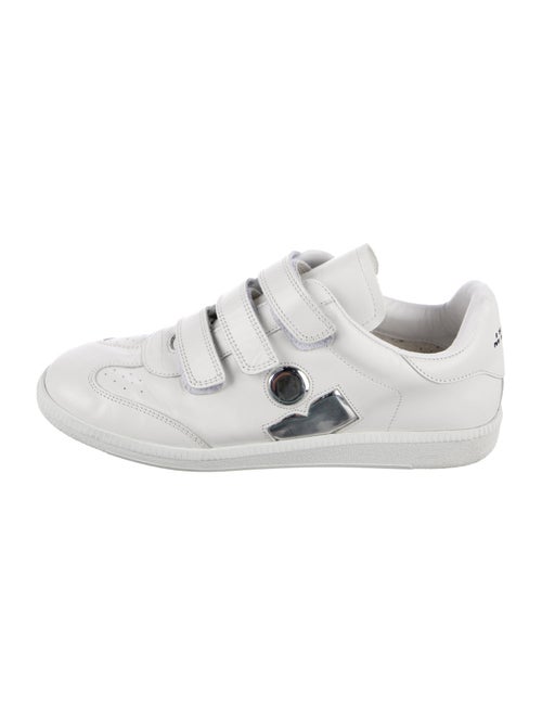 Isabel Marant Leather Graphic Print Sneakers