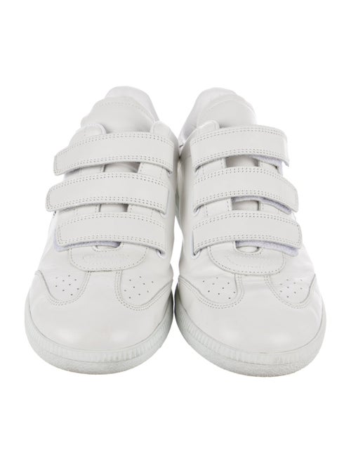 Isabel Marant Leather Graphic Print Sneakers