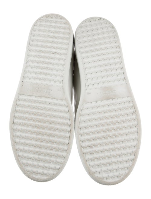 Isabel Marant Leather Graphic Print Sneakers