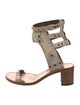 Isabel Marant Leather Crystal Embellishments Gladiator Sandals