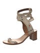 Isabel Marant Leather Crystal Embellishments Gladiator Sandals