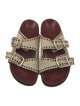 Isabel Marant Leather Eyelet Trim Slides
