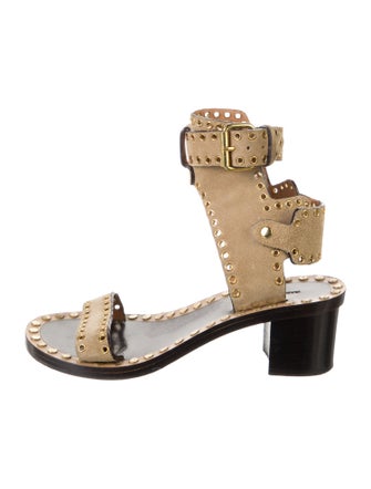 Isabel Marant Suede Studded Accents Sandals
