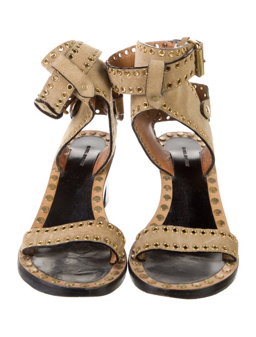 Isabel Marant Suede Studded Accents Sandals