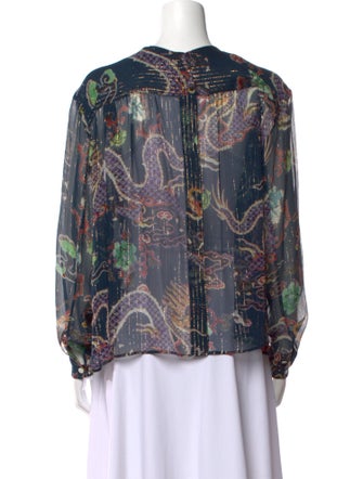 Isabel Marant Silk Printed Blouse