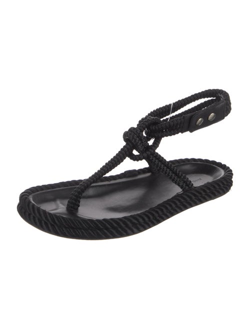 Isabel Marant Braided Accents T-Strap Sandals