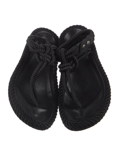 Isabel Marant Braided Accents T-Strap Sandals