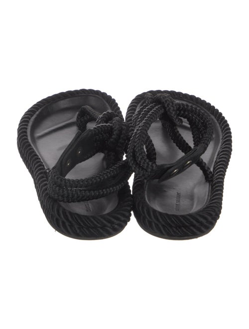 Isabel Marant Braided Accents T-Strap Sandals