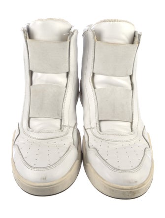 Isabel Marant Leather Wedge Sneakers