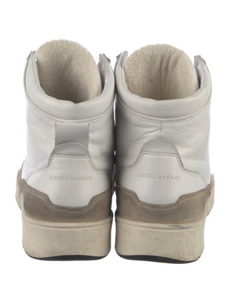 Isabel Marant Leather Wedge Sneakers