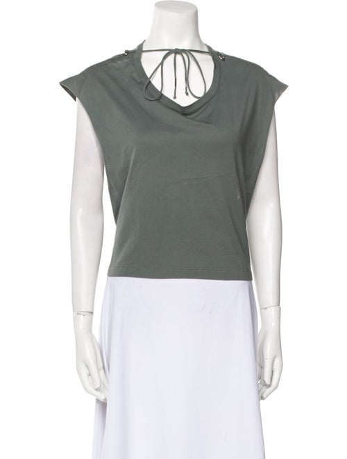 Isabel Marant Cowl Neck Short Sleeve Top