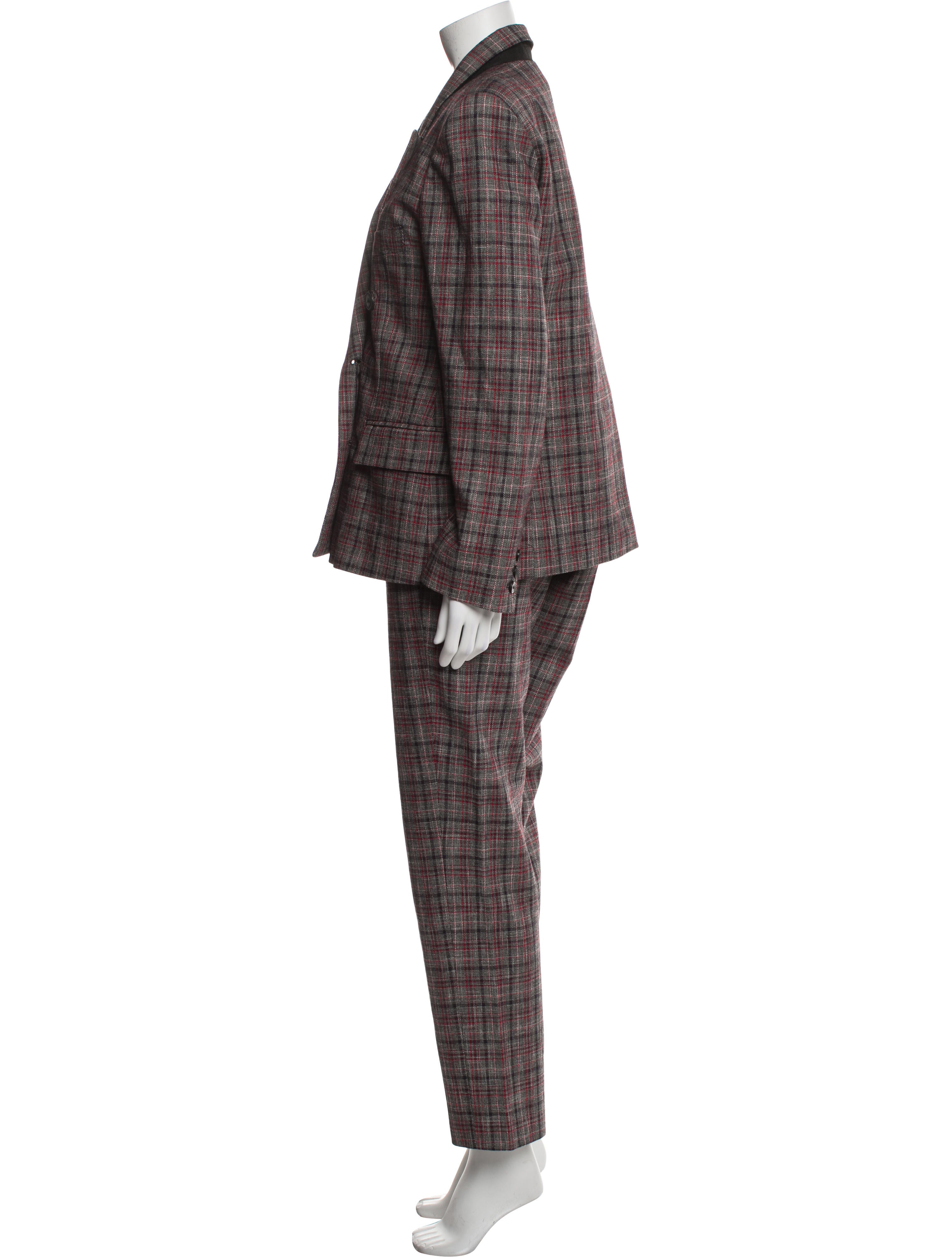 Isabel Marant Plaid Print Pantsuit