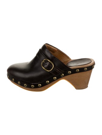Isabel Marant Leather Studded Accents Mules