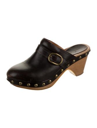 Isabel Marant Leather Studded Accents Mules