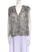 Isabel Marant Silk Floral Print Blouse