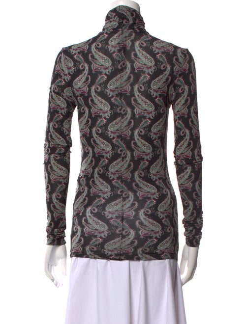 Isabel Marant Paisley Print Turtleneck Blouse