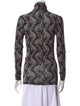 Isabel Marant Paisley Print Turtleneck Blouse