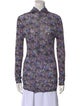 Isabel Marant Floral Print Long Sleeve Button-Up Top