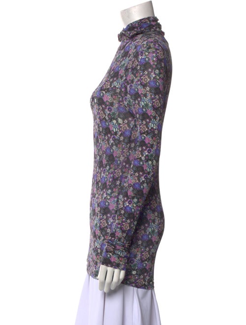 Isabel Marant Floral Print Long Sleeve Button-Up Top