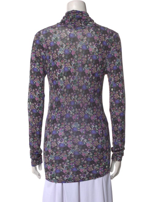 Isabel Marant Floral Print Long Sleeve Button-Up Top