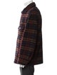 Isabel Marant Wool Plaid Print Trucker Jacket