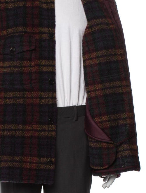 Isabel Marant Wool Plaid Print Trucker Jacket