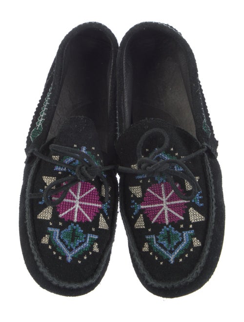 Isabel Marant Suede Floral Print Flats