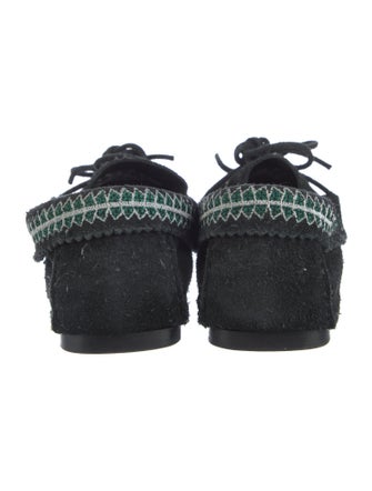 Isabel Marant Suede Floral Print Flats