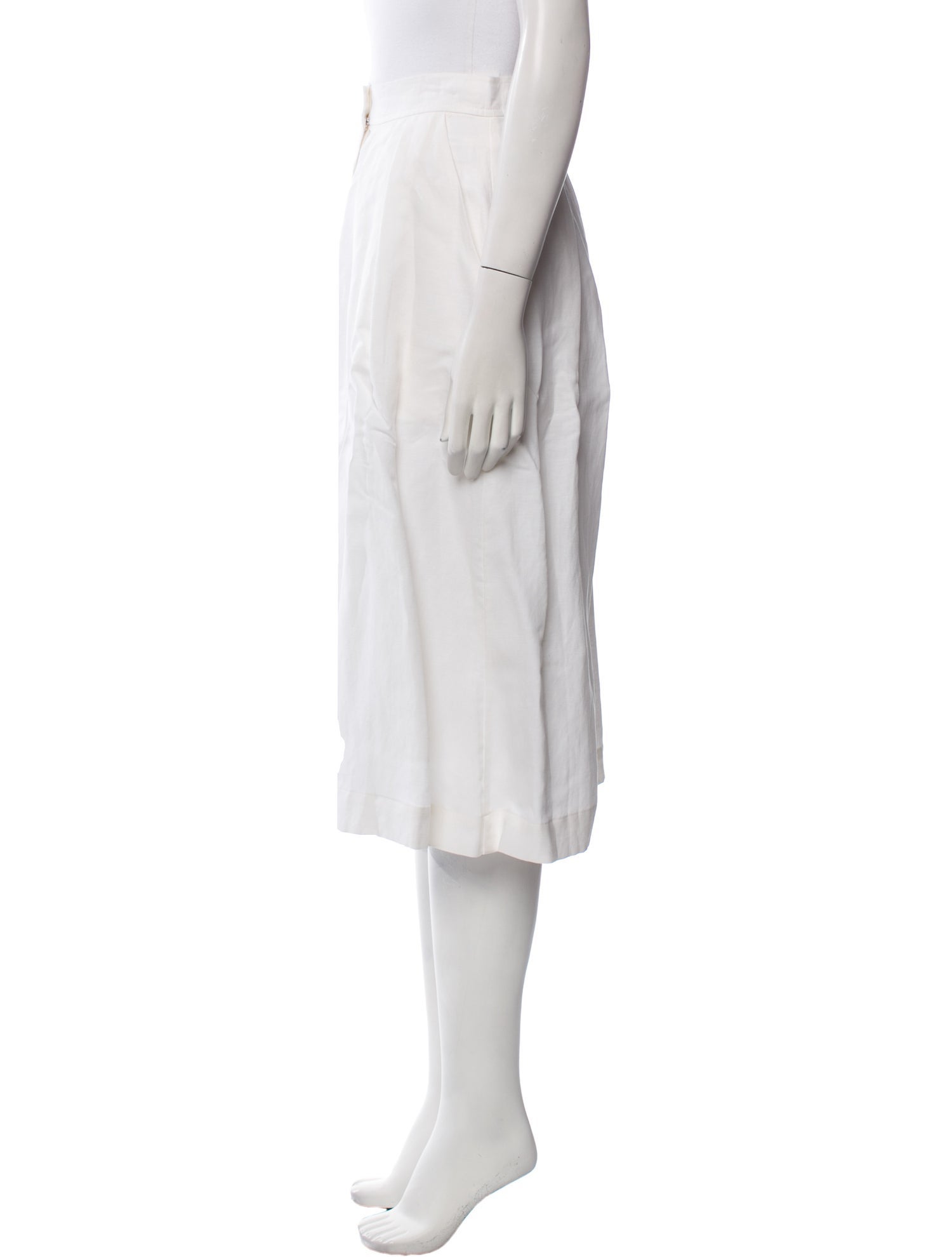 Milly Linen Knee-Length Skirt