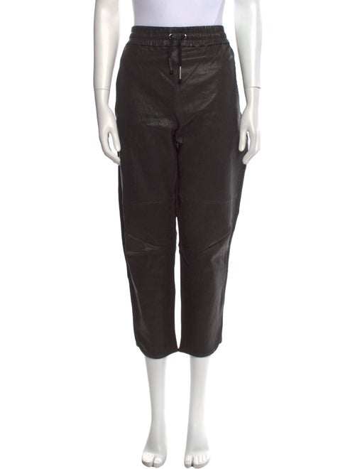 Isabel Marant Leather Straight Leg Pants