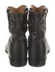 Isabel Marant Leather Studded Accents Moto Boots