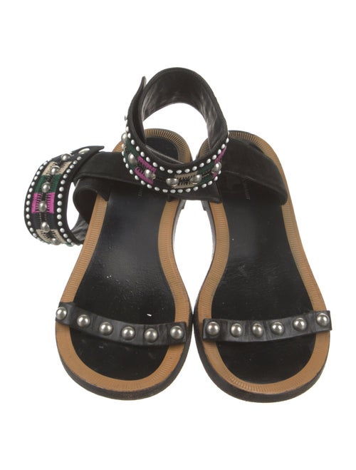 Isabel Marant Suede Printed Gladiator Sandals