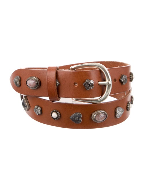 Isabel Marant Leather Studded Accents Belt