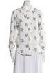 Isabel Marant Floral Print Long Sleeve Button-Up Top