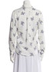 Isabel Marant Floral Print Long Sleeve Button-Up Top