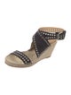 Isabel Marant Suede Whipstitch Trim Espadrilles