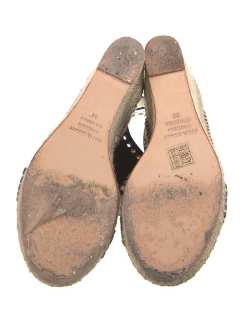 Isabel Marant Suede Whipstitch Trim Espadrilles