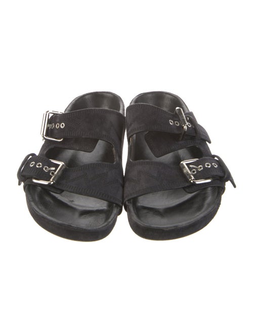 Isabel Marant Suede Embroidered Accent Slides