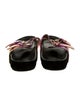 Isabel Marant Leather Tie-Dye Print Slides