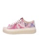 Isabel Marant Canvas Leather Trim Embellishment Sneakers