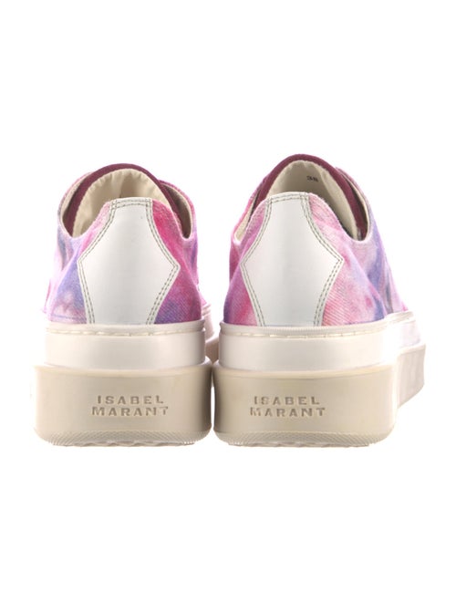 Isabel Marant Canvas Leather Trim Embellishment Sneakers