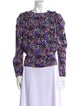 Isabel Marant Floral Print Bateau Neckline Blouse