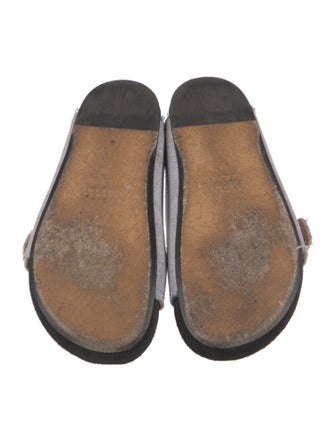 Isabel Marant Denim Striped Slides