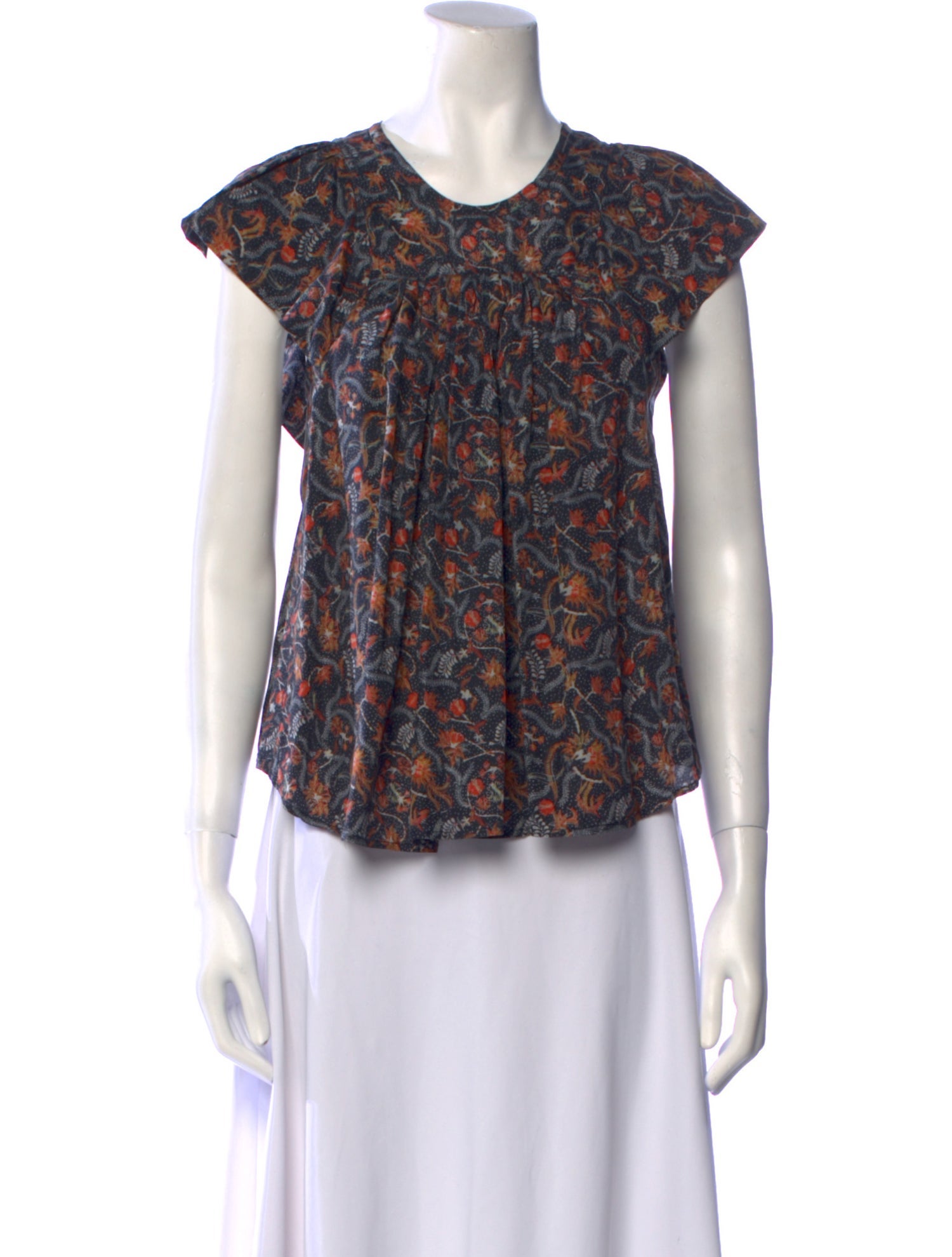 Isabel Marant Silk Floral Print Blouse