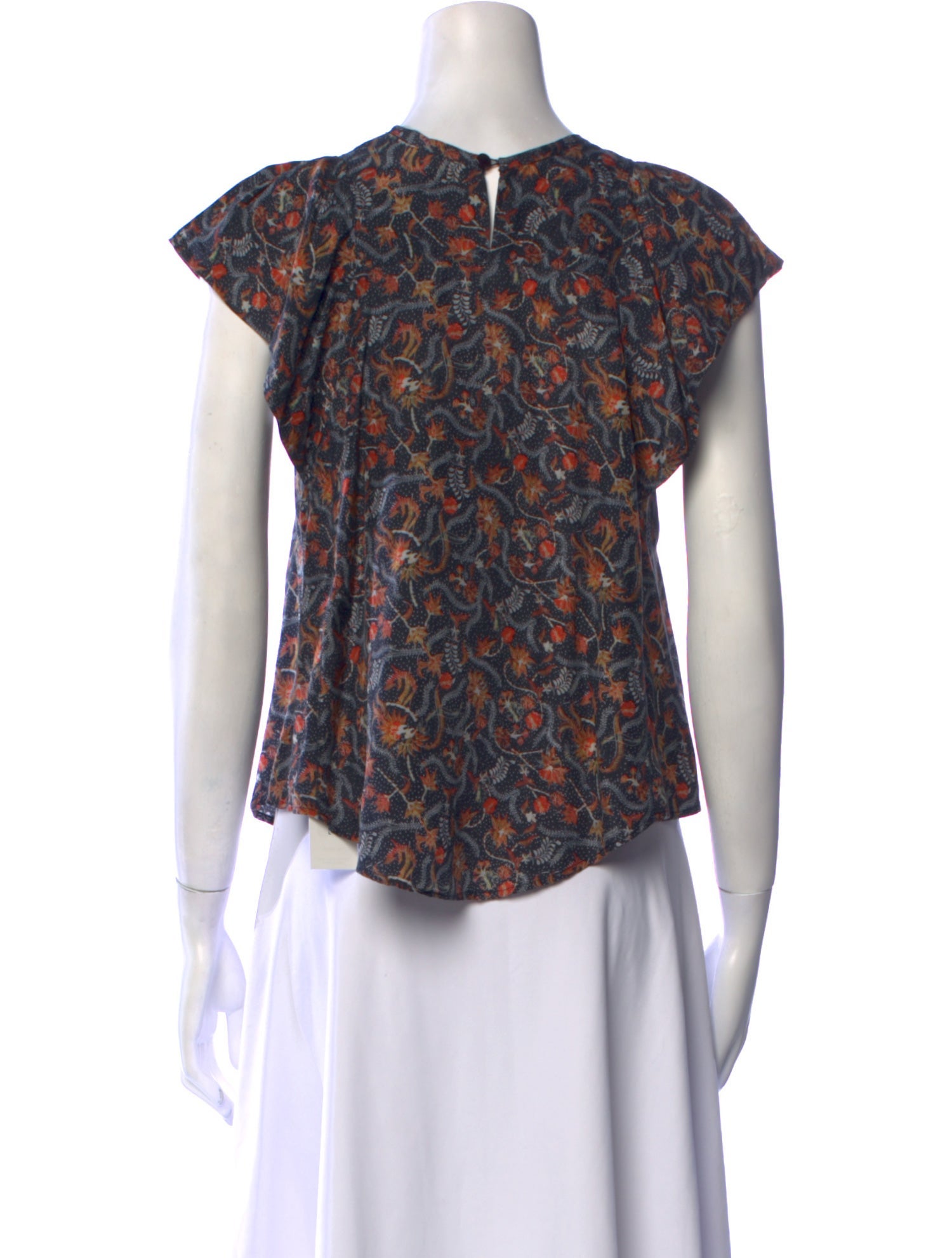 Isabel Marant Silk Floral Print Blouse