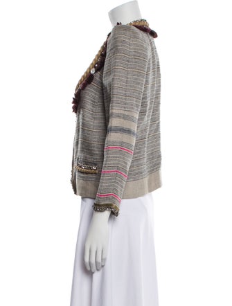 Isabel Marant Linen Tweed Pattern Jacket