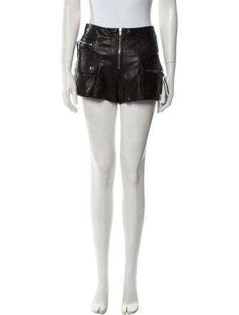 Isabel Marant Lamb Leather Mini Shorts