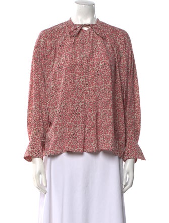 Isabel Marant Silk Floral Print Blouse